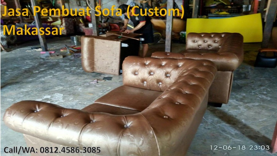 Call: 0812-4586-3085. Jasa Pembuatan Furniture Sofa  Custom di Makassar