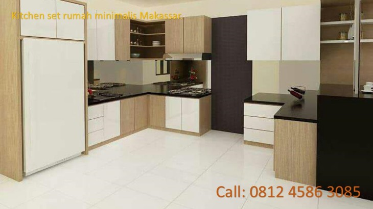 Jasa desain kitchen dapur set rumah minimalis makassar.